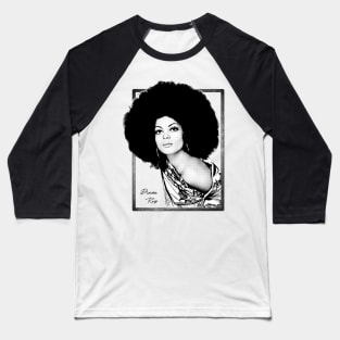 Vintage Diana Ross Rare Photo Pop Art Baseball T-Shirt